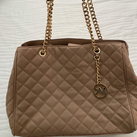 Michael Kors Susannah Large Quilted Tote/Bag Khaki - Picture 3 of 8